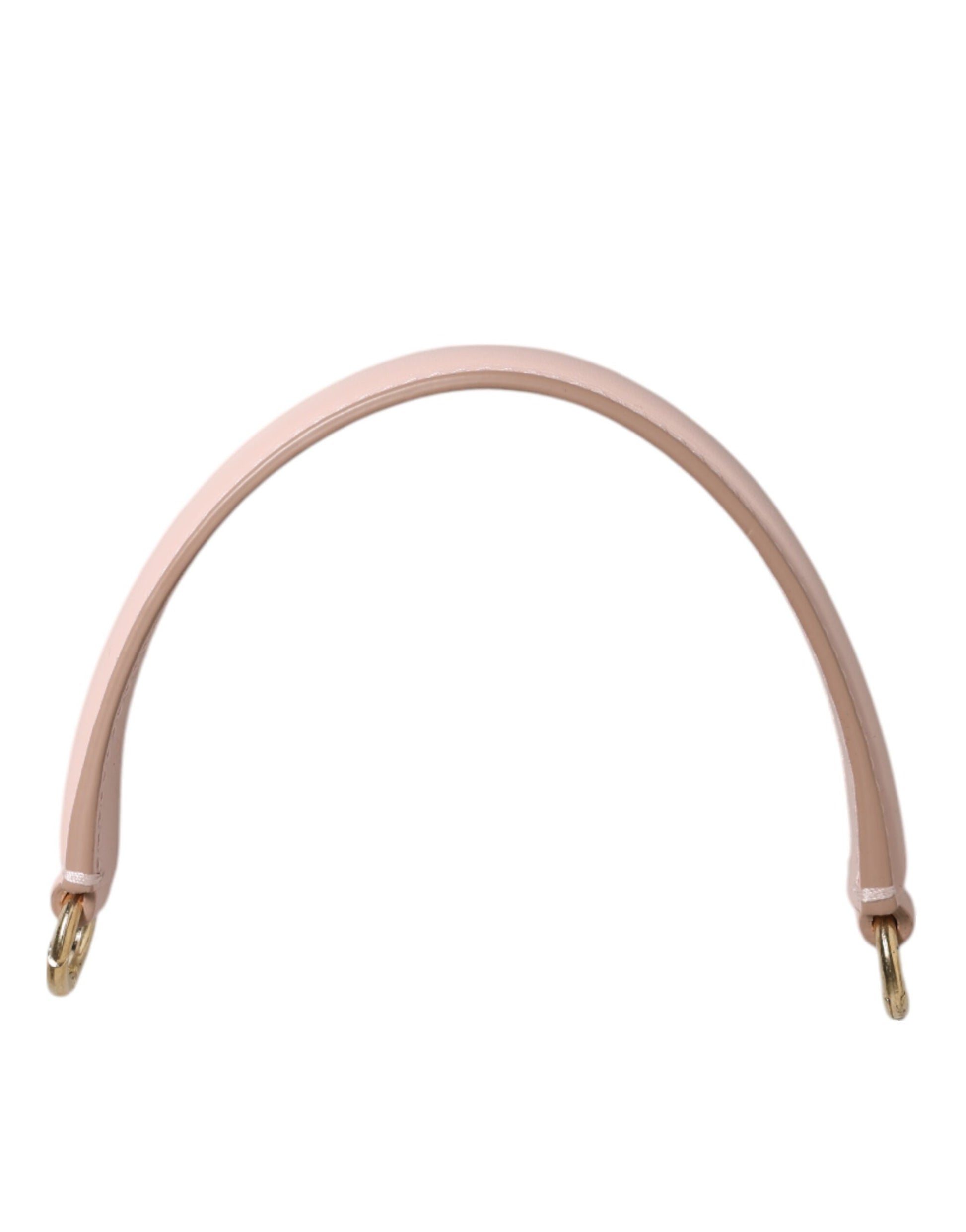 Dolce & Gabbana Strap Pink Leather Gold Tone Big Bag Handle Shoulder Strap