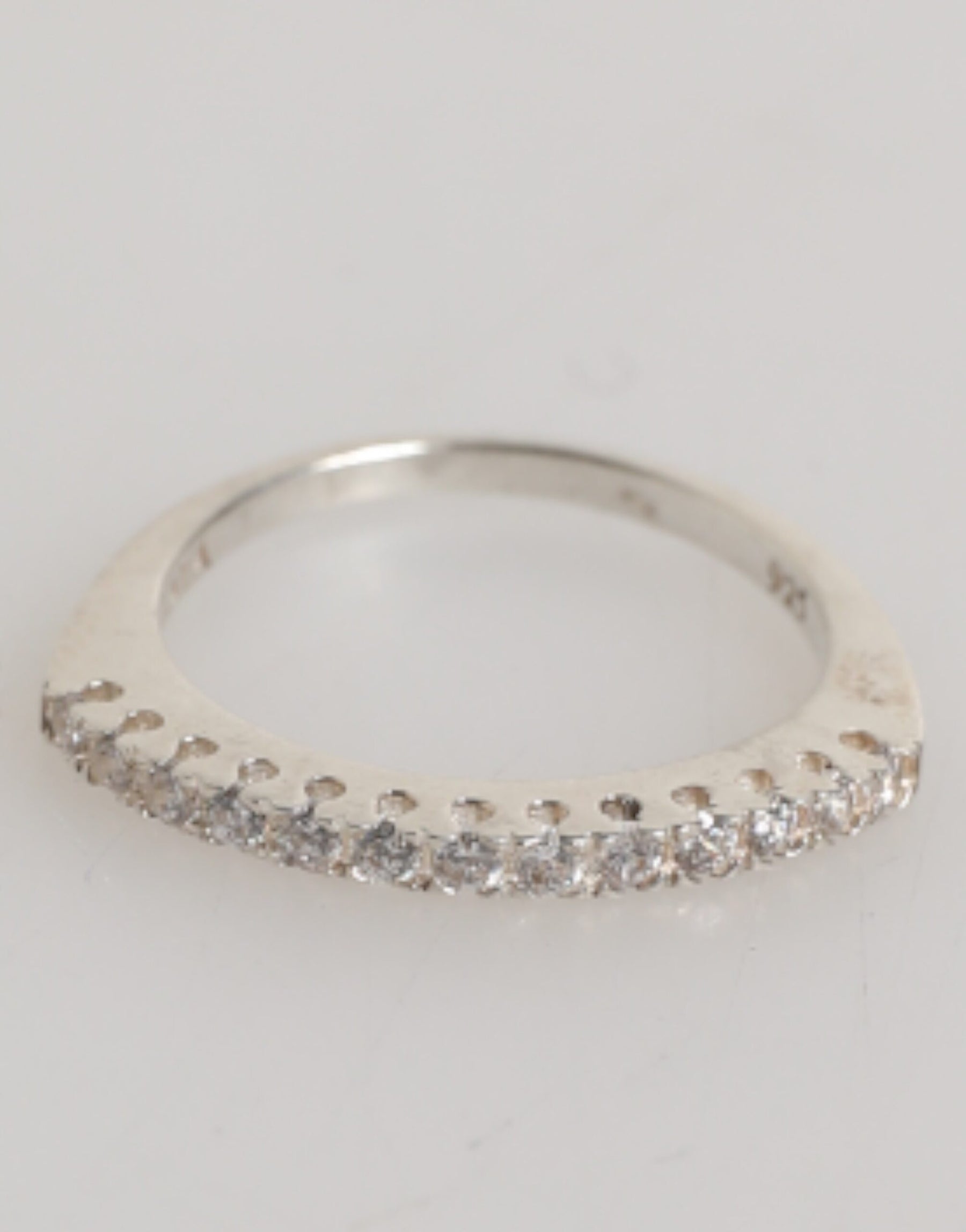 Nialaya Sterling Silver 925 Band Pave CZ Crystal Eternity Ring | Regal Royce