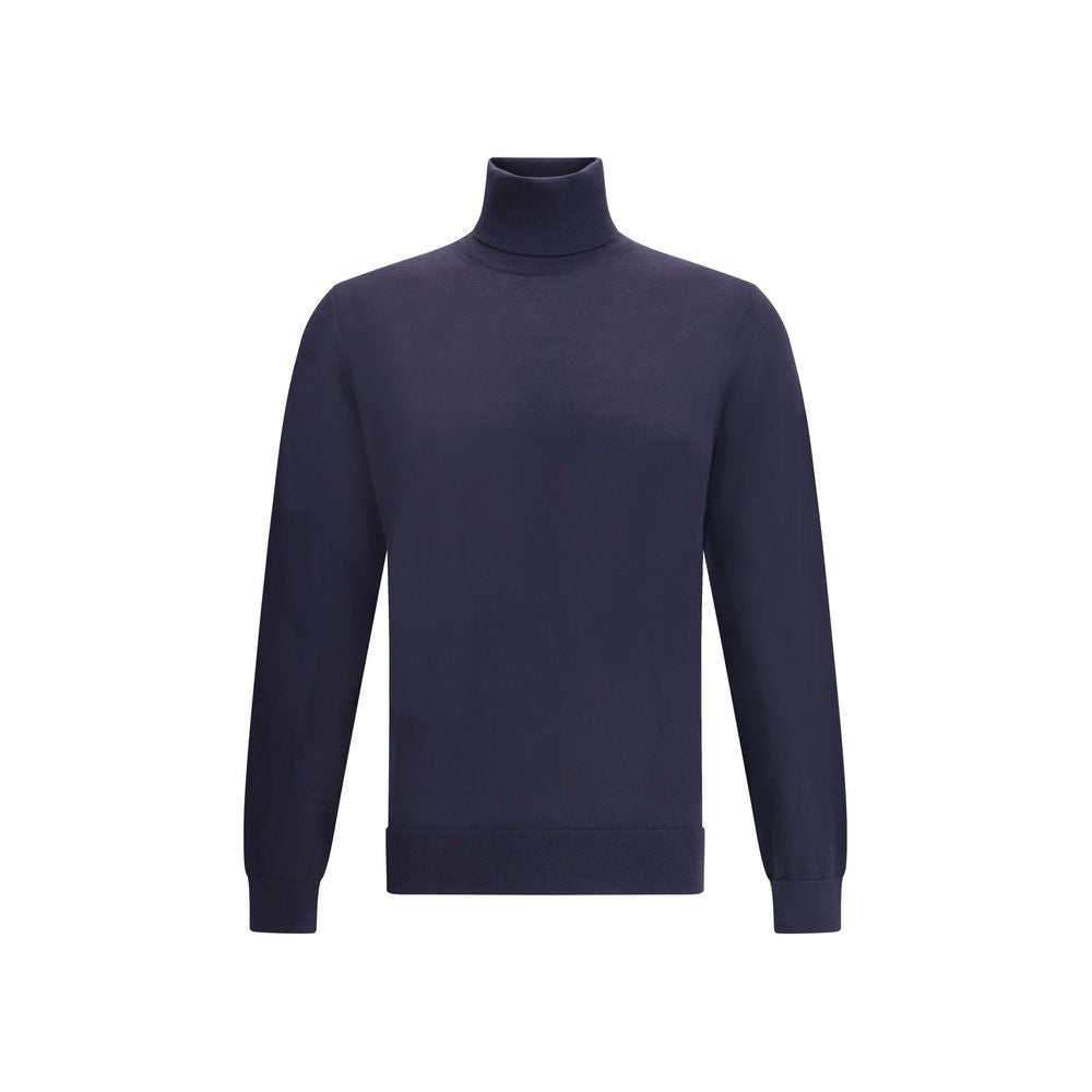 ZEGNA Blue Cashmere Turtleneck | Regal Royce