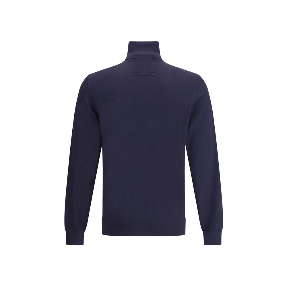 ZEGNA Blue Cashmere Turtleneck | Regal Royce