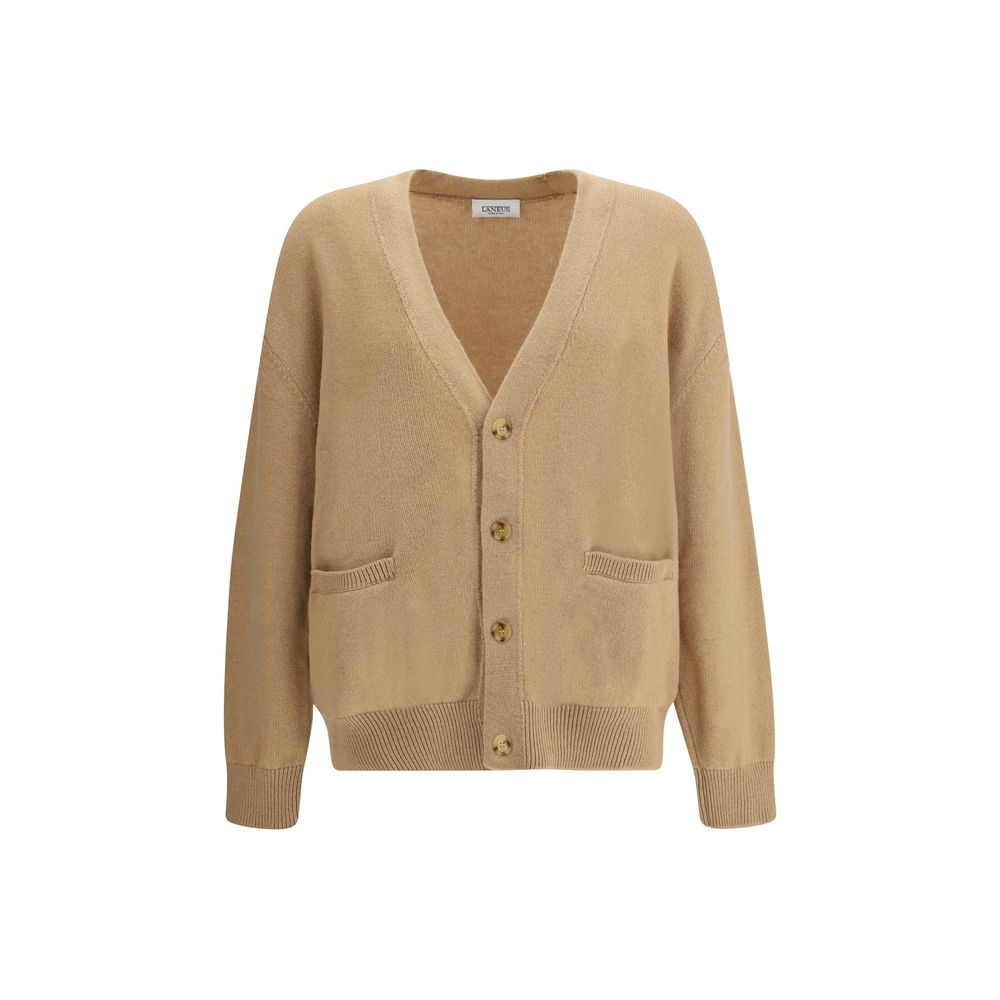 Laneus Beige Merino Wool Cardigan | Regal Royce