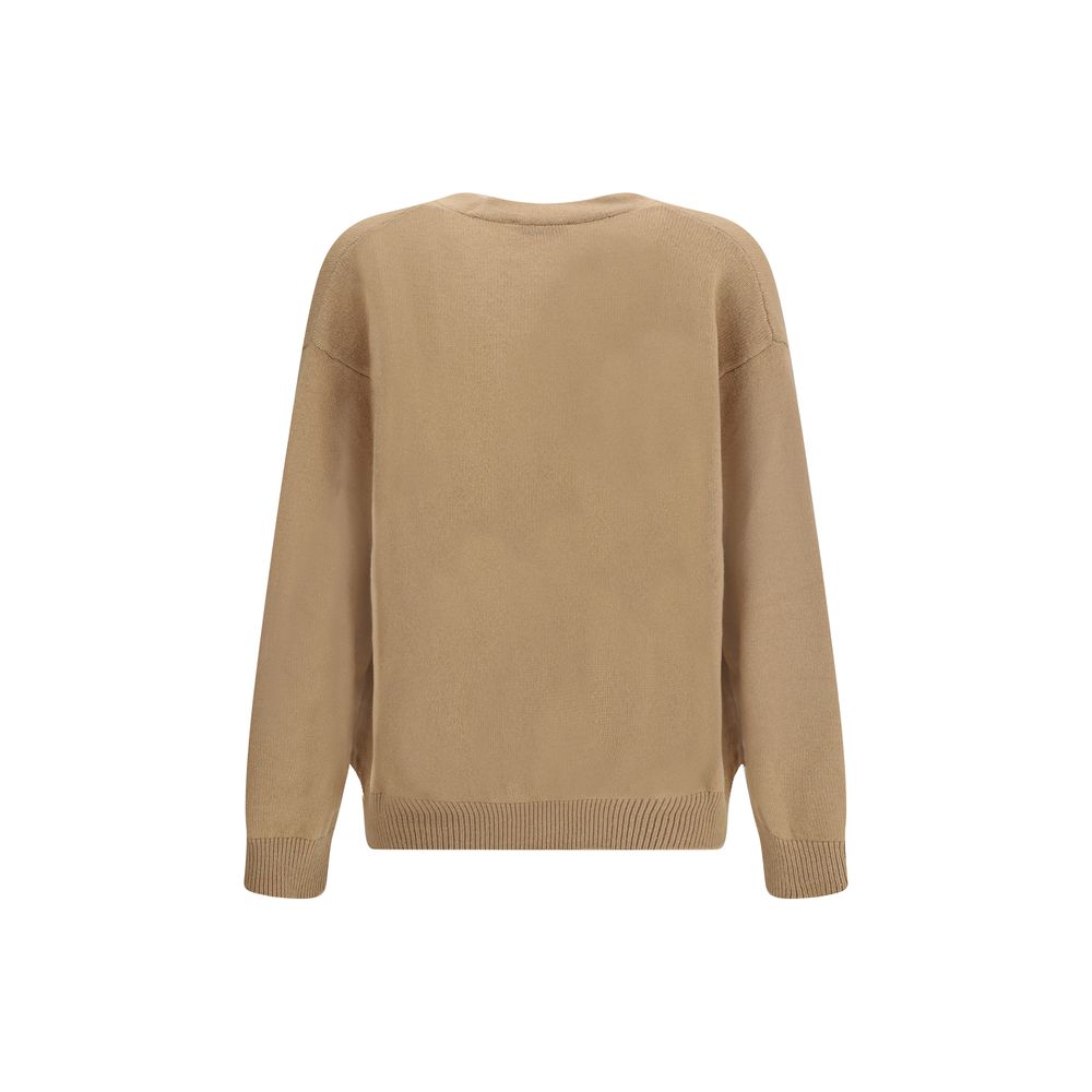 Laneus Beige Merino Wool Cardigan | Regal Royce