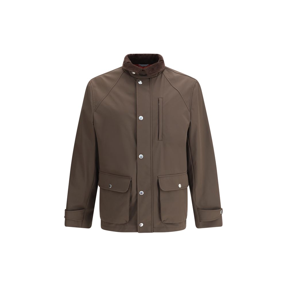 Brunello Cucinelli Brown Polyamide Coat | Regal Royce