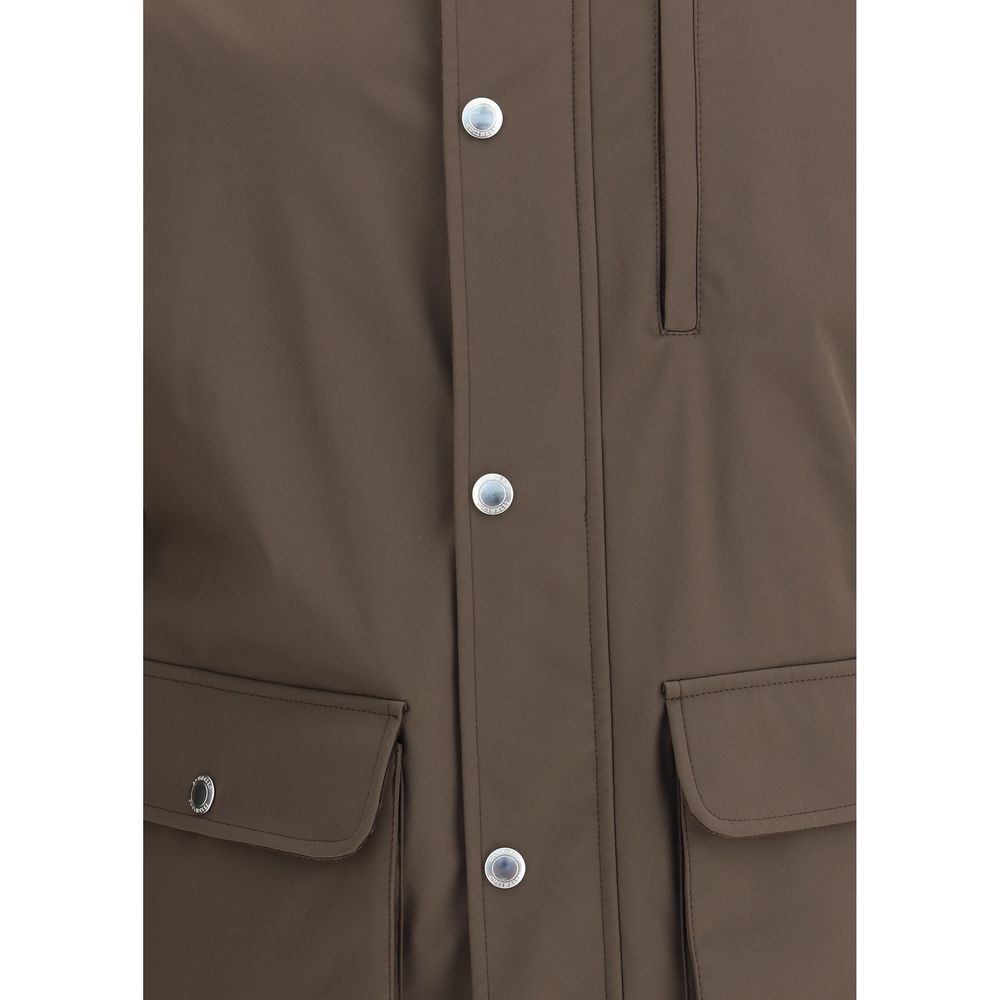 Brunello Cucinelli Brown Polyamide Coat | Regal Royce