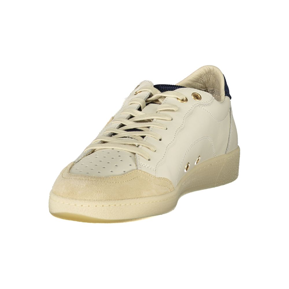 Blauer Bianco Polyurethane Men Sneaker | Regal Royce