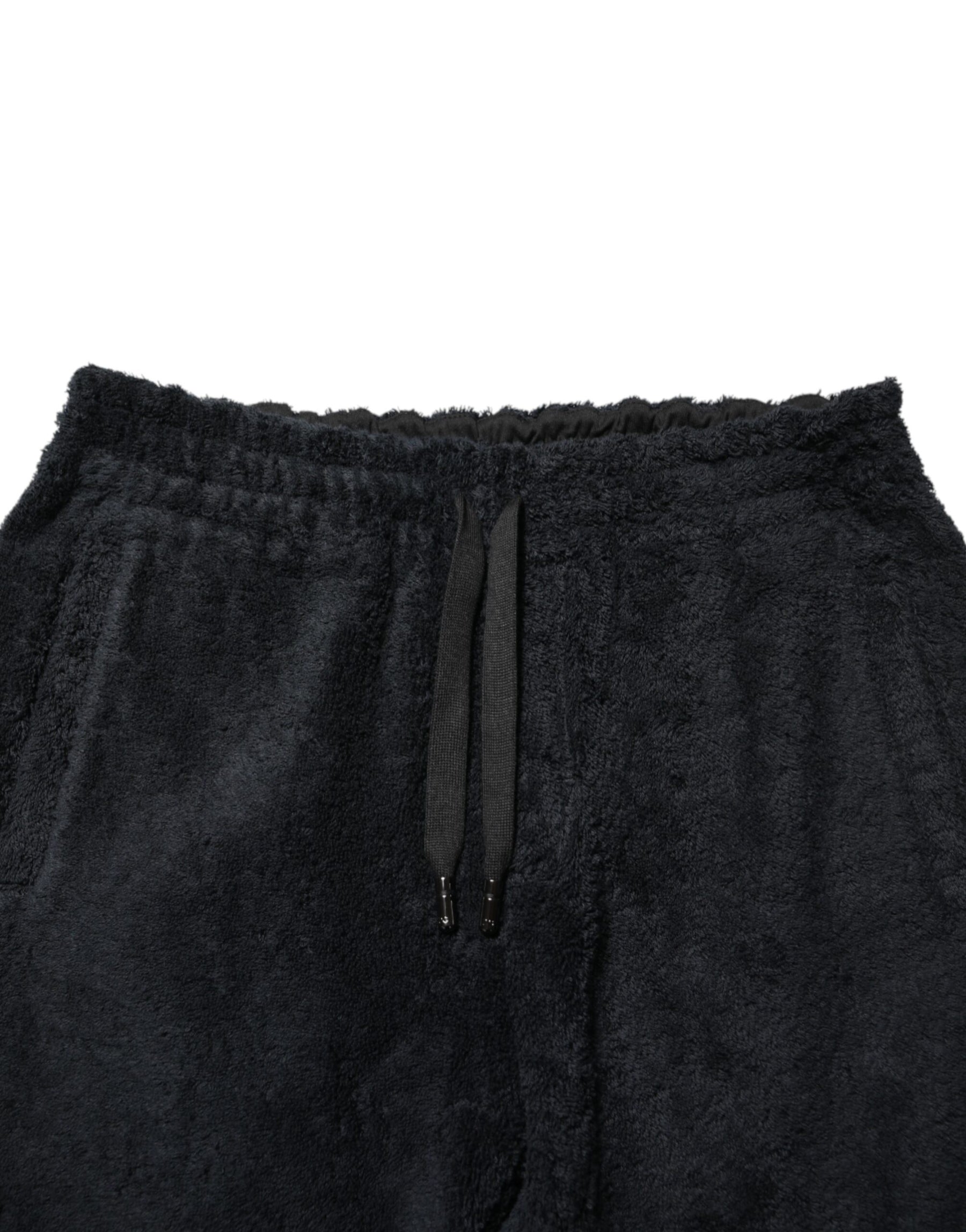 Dolce & Gabbana Black Cotton Logo Men Jogger Sweatpants Pants | Regal Royce