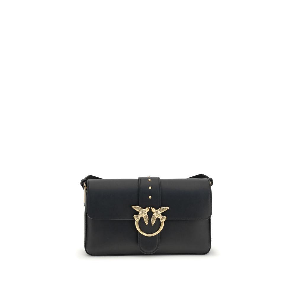 PINKO Black Leather Shoulder Bag | Regal Royce
