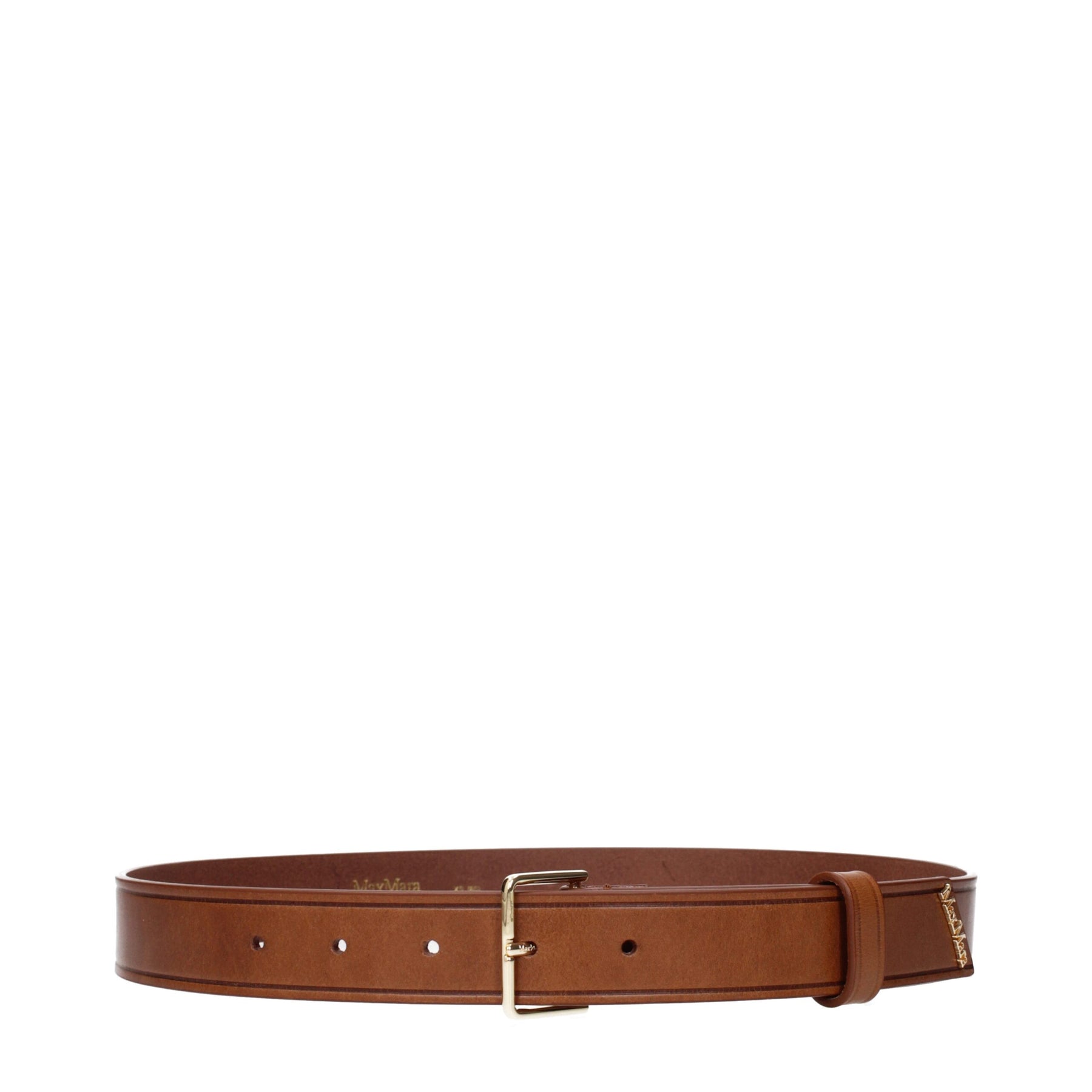 Max Mara Brown Leather Regular Belt | Regal Royce