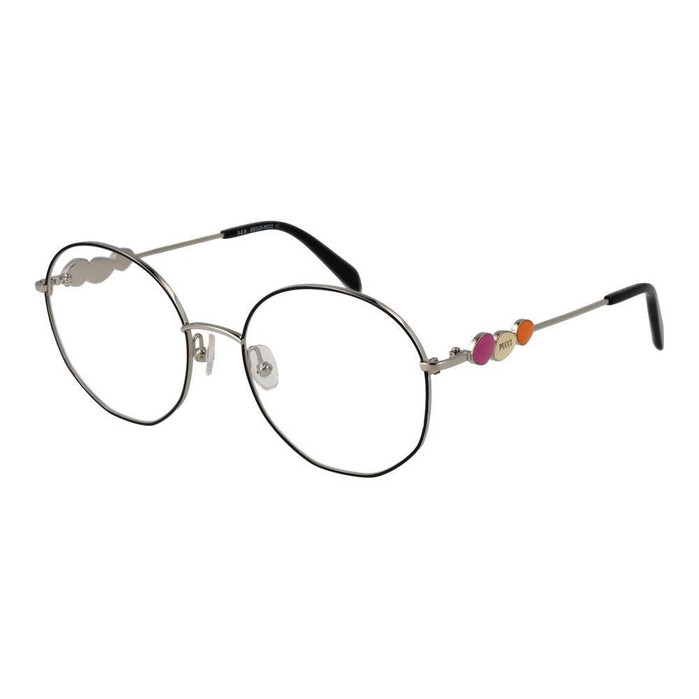 Emilio Pucci Black Metal Glasses (Frames) | Regal Royce