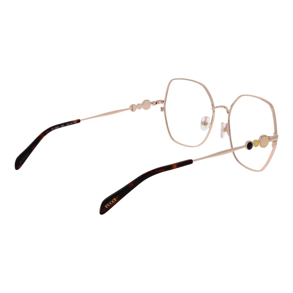 Emilio Pucci Black Metal Glasses (Frames) | Regal Royce