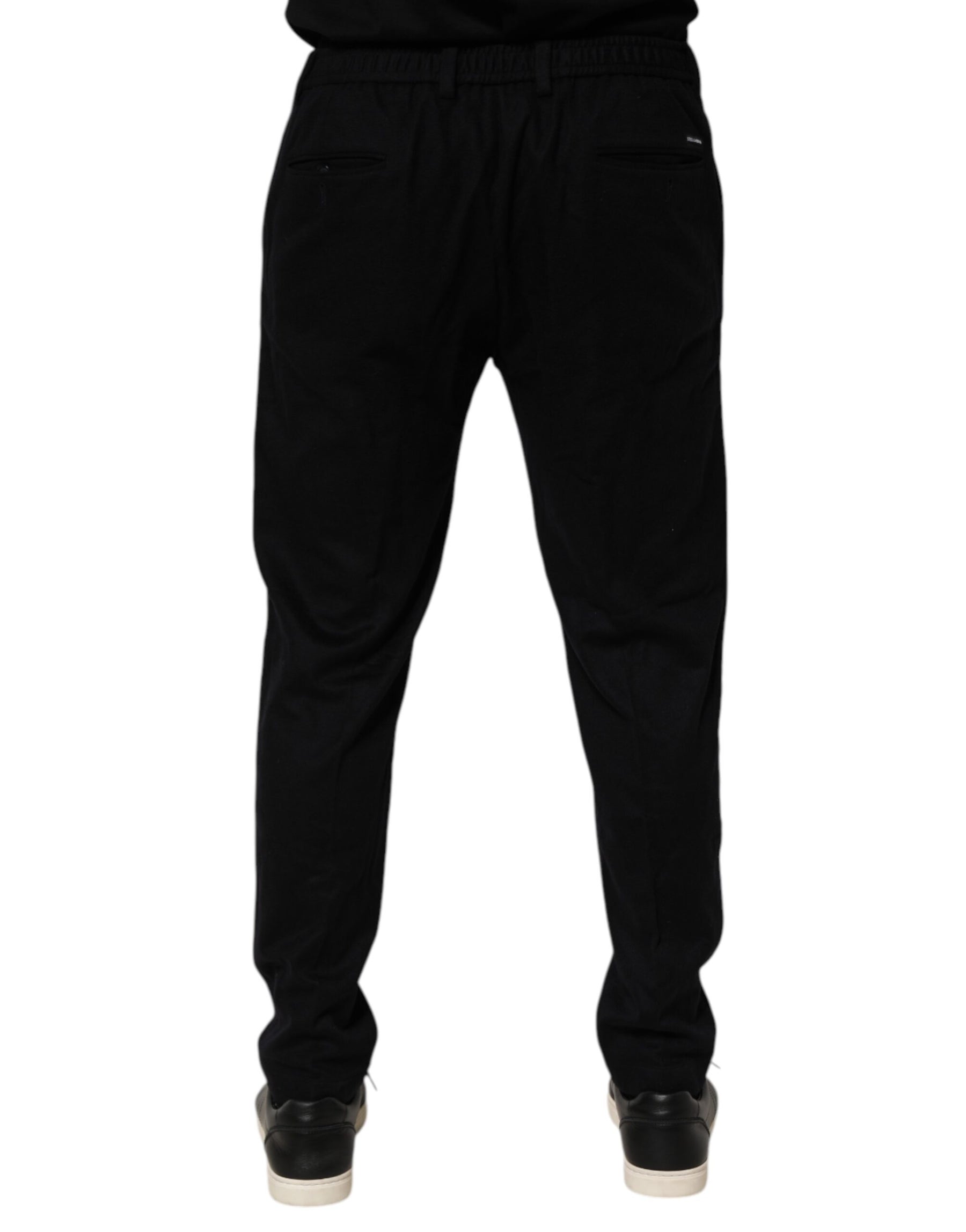 Dolce & Gabbana Black Cashmere Dress Formal Trouser Pants | Regal Royce