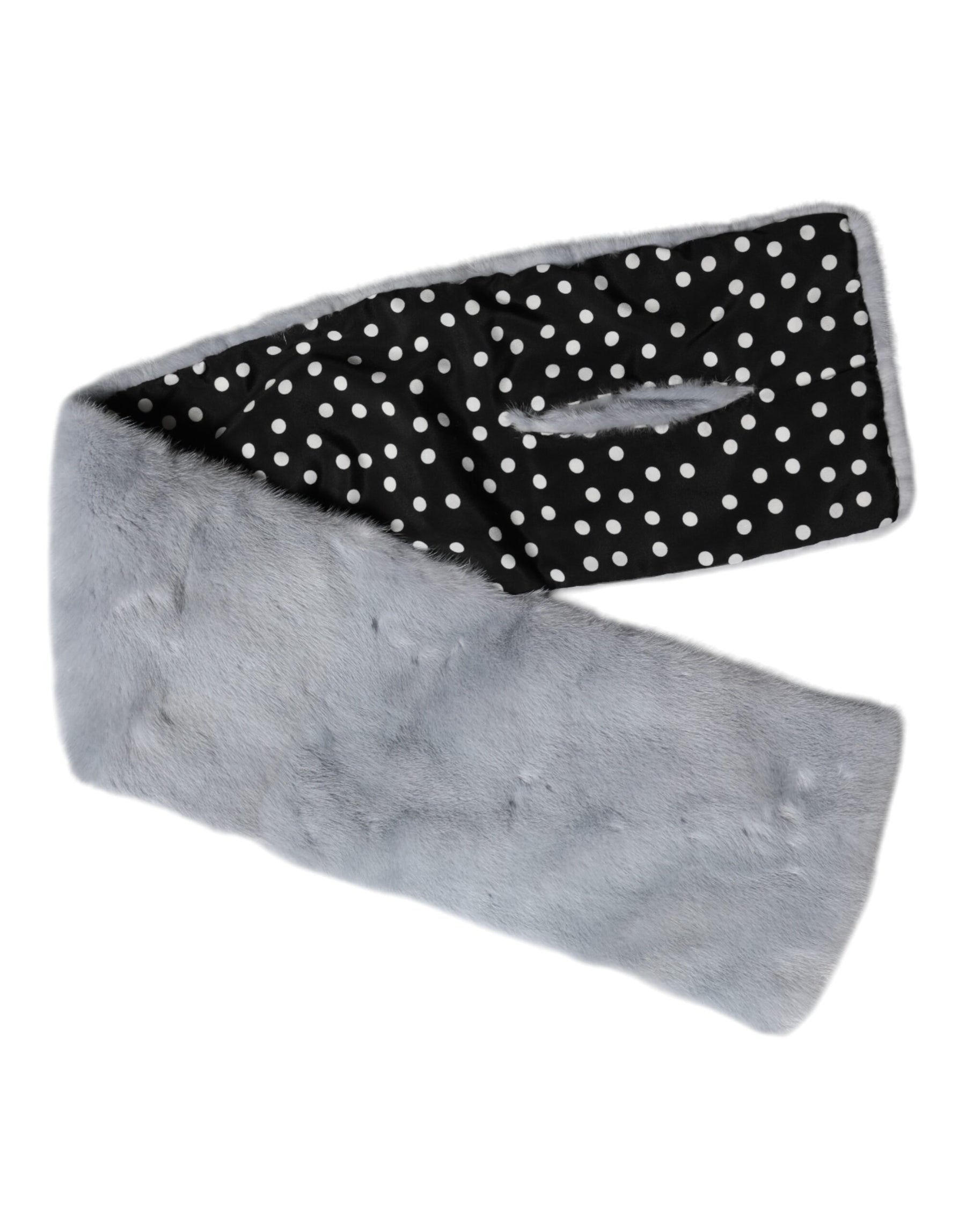 Dolce & Gabbana Powder Blue Mink Fur Neck Warmer Scarf | Regal Royce