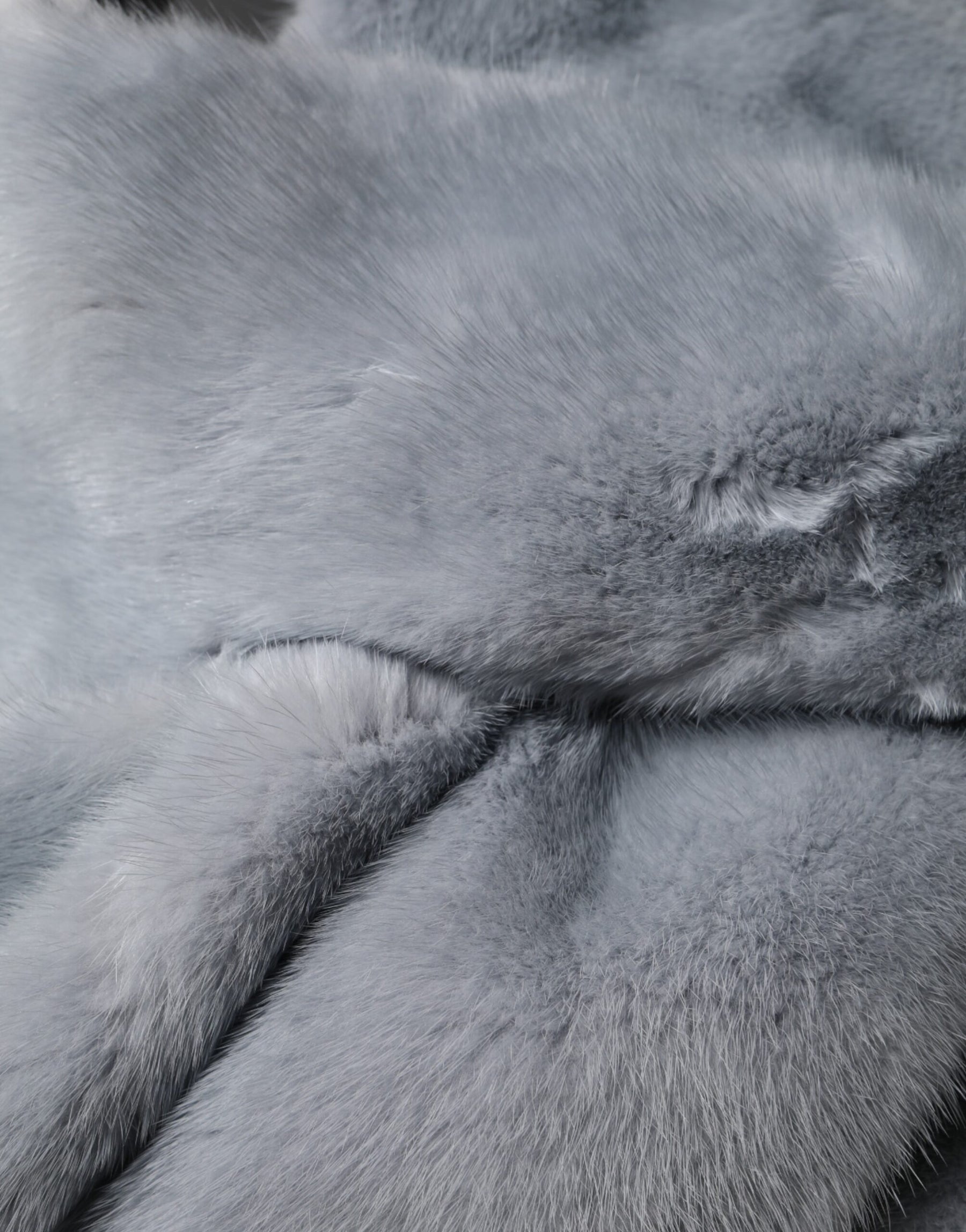 Dolce & Gabbana Powder Blue Mink Fur Neck Warmer Scarf | Regal Royce