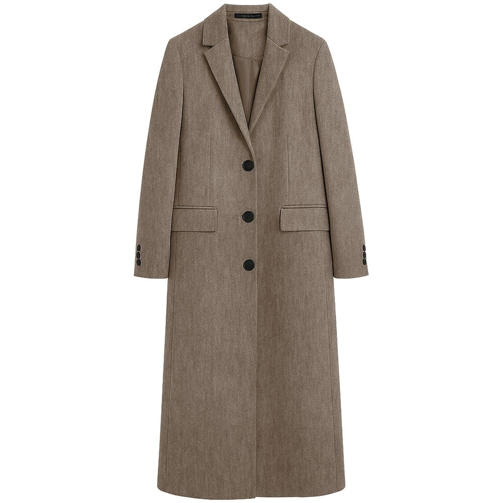Made in Italy Brown Wool Coat
