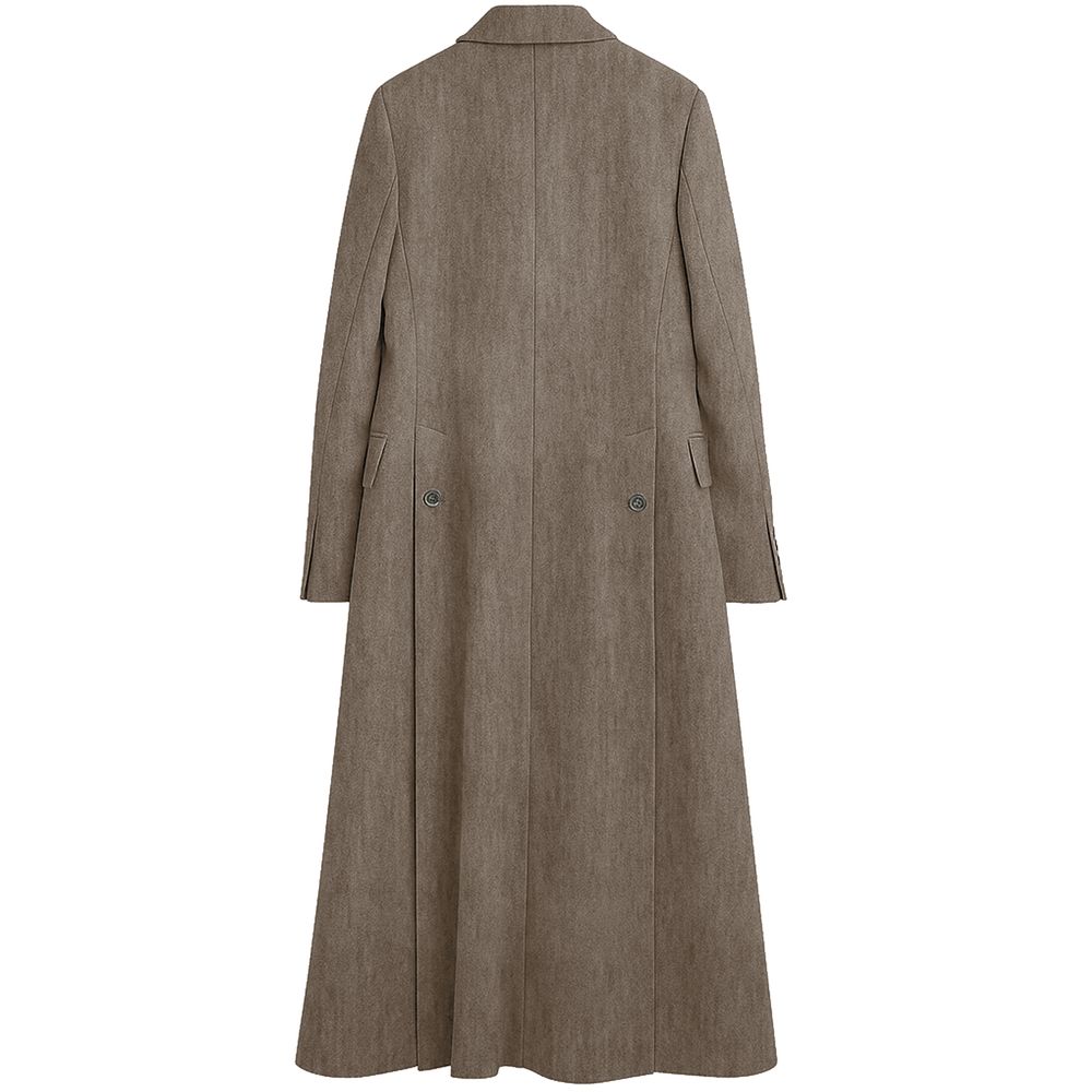 Made in Italy Brown Wool Coat