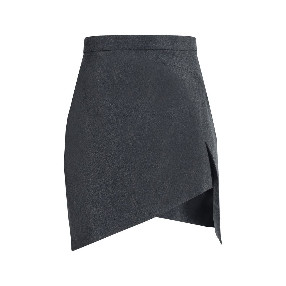 Vivienne Westwood Gray Wool Mini Skirt | Regal Royce