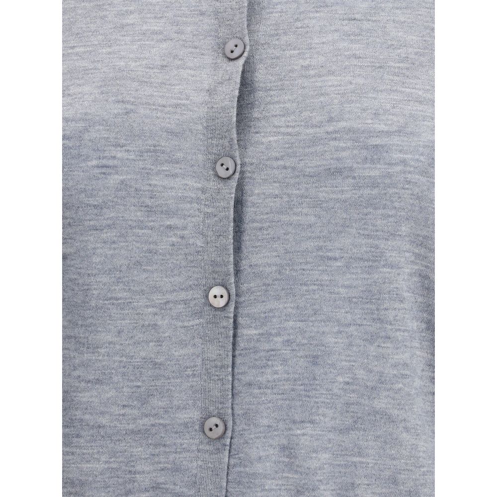 Lisa Yang Gray Cashmere Cardigan | Regal Royce