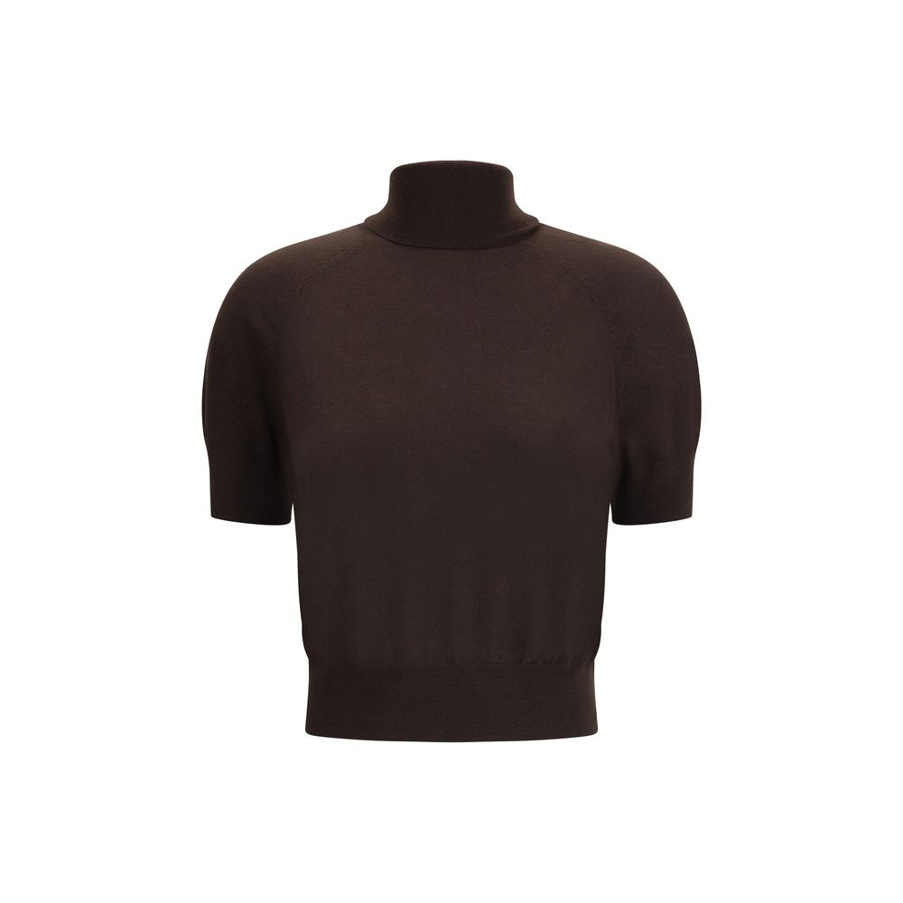 Petar Petrov Brown Merino Wool Top | Regal Royce