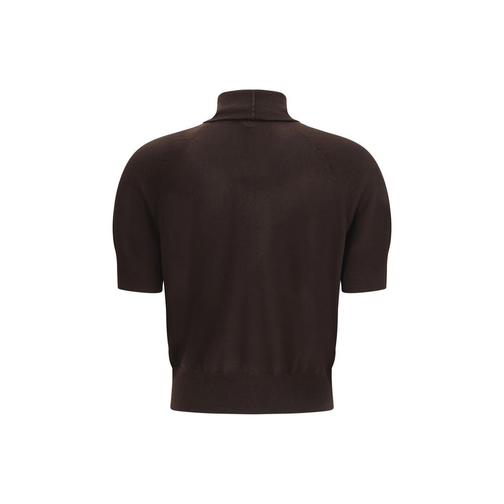 Petar Petrov Brown Merino Wool Top | Regal Royce