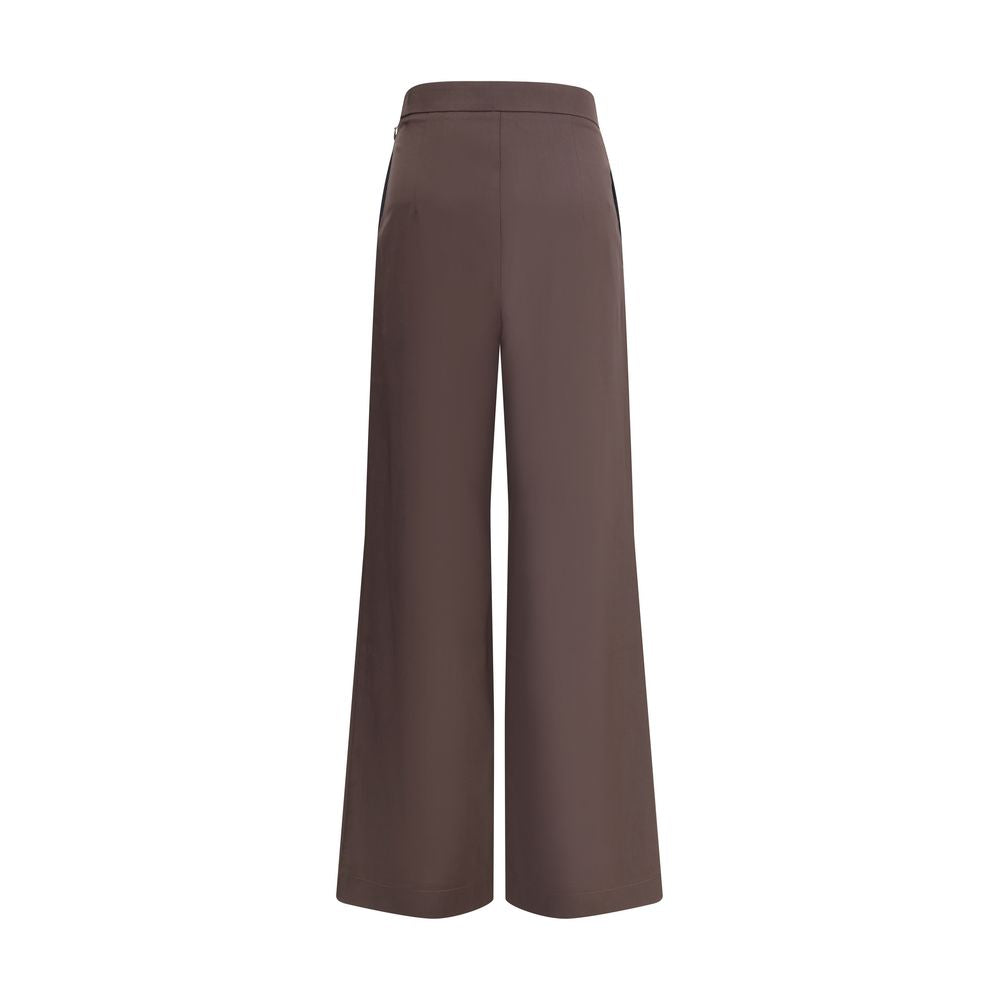 Di Stavnitser Brown Fleece Wool Casual Pants