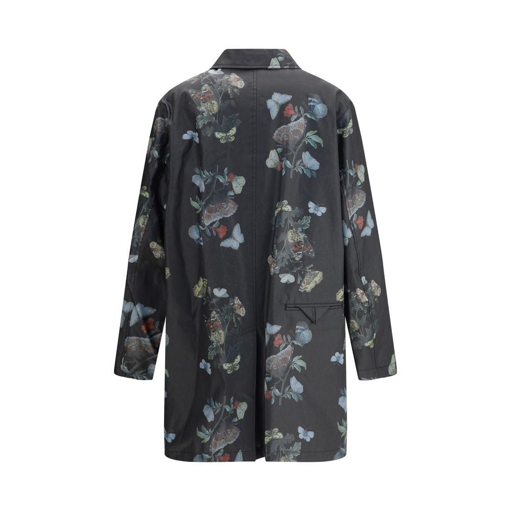 Undercover Black Cotton Coat | Regal Royce
