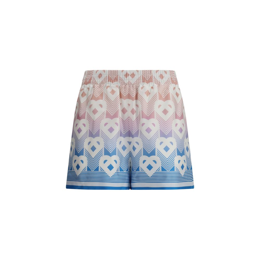 Casablanca Multicolor Silk Bermuda Shorts | Regal Royce
