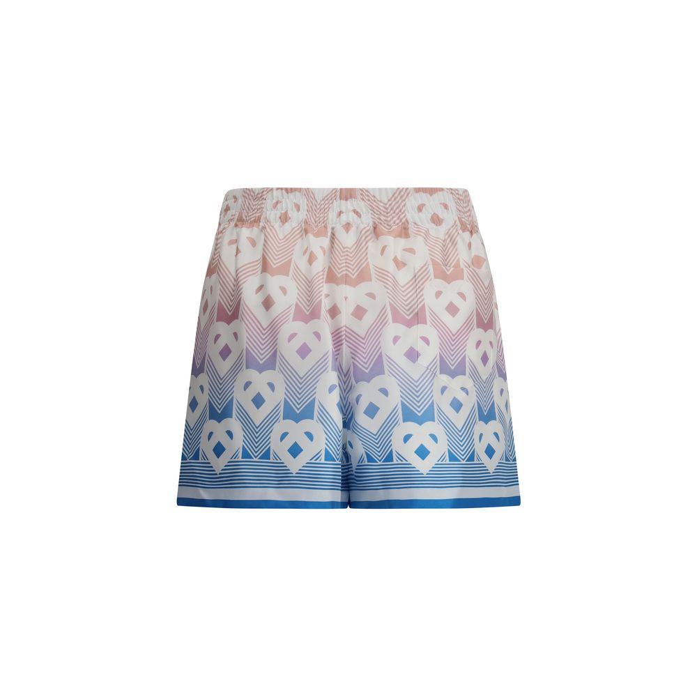 Casablanca Multicolor Silk Bermuda Shorts | Regal Royce