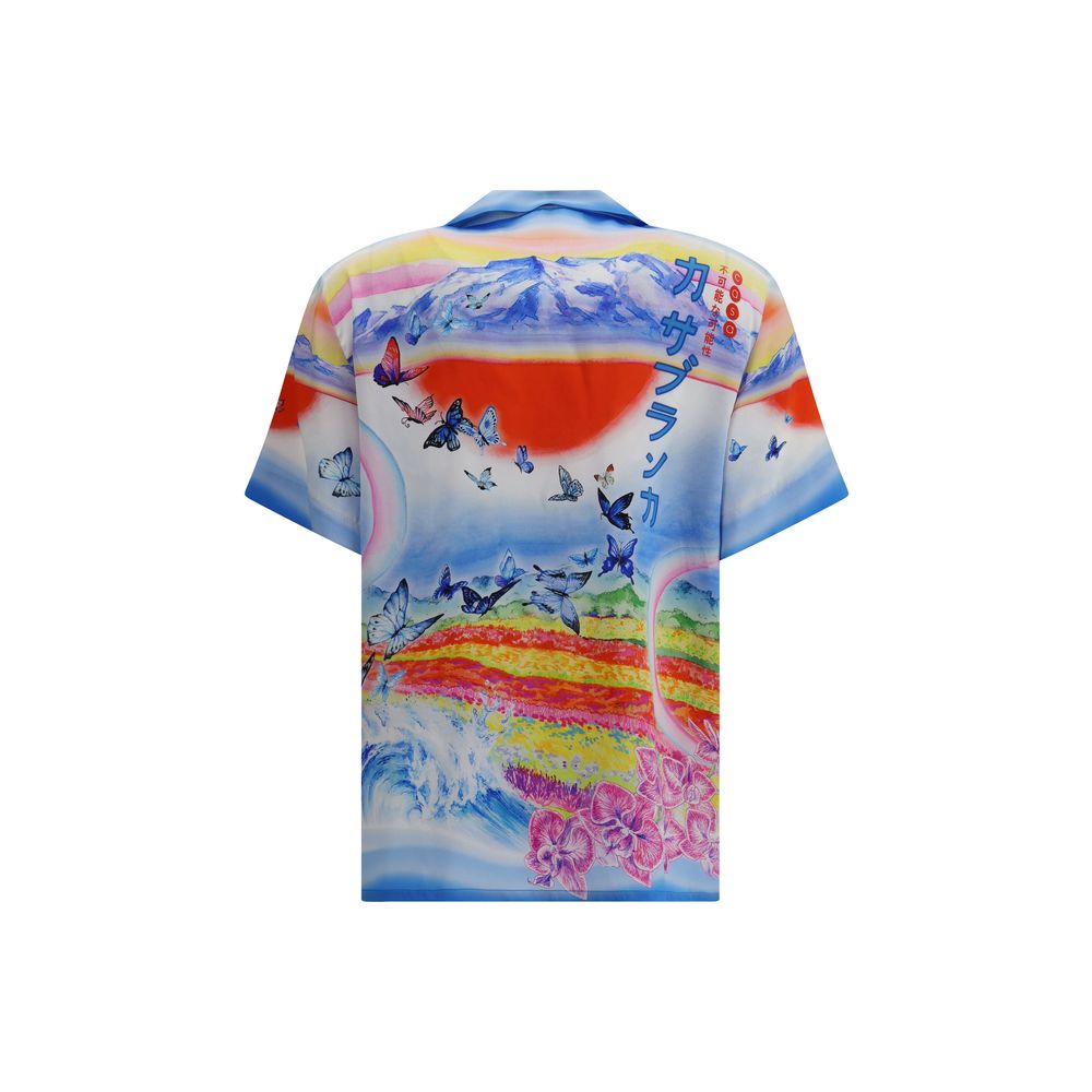 Casablanca Multicolor Silk Pattern Shirt | Regal Royce