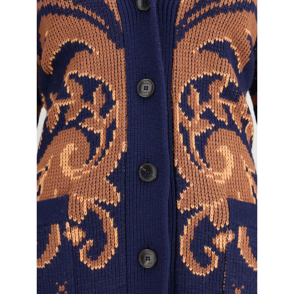 Etro Multicolor Wool Cardigan | Regal Royce