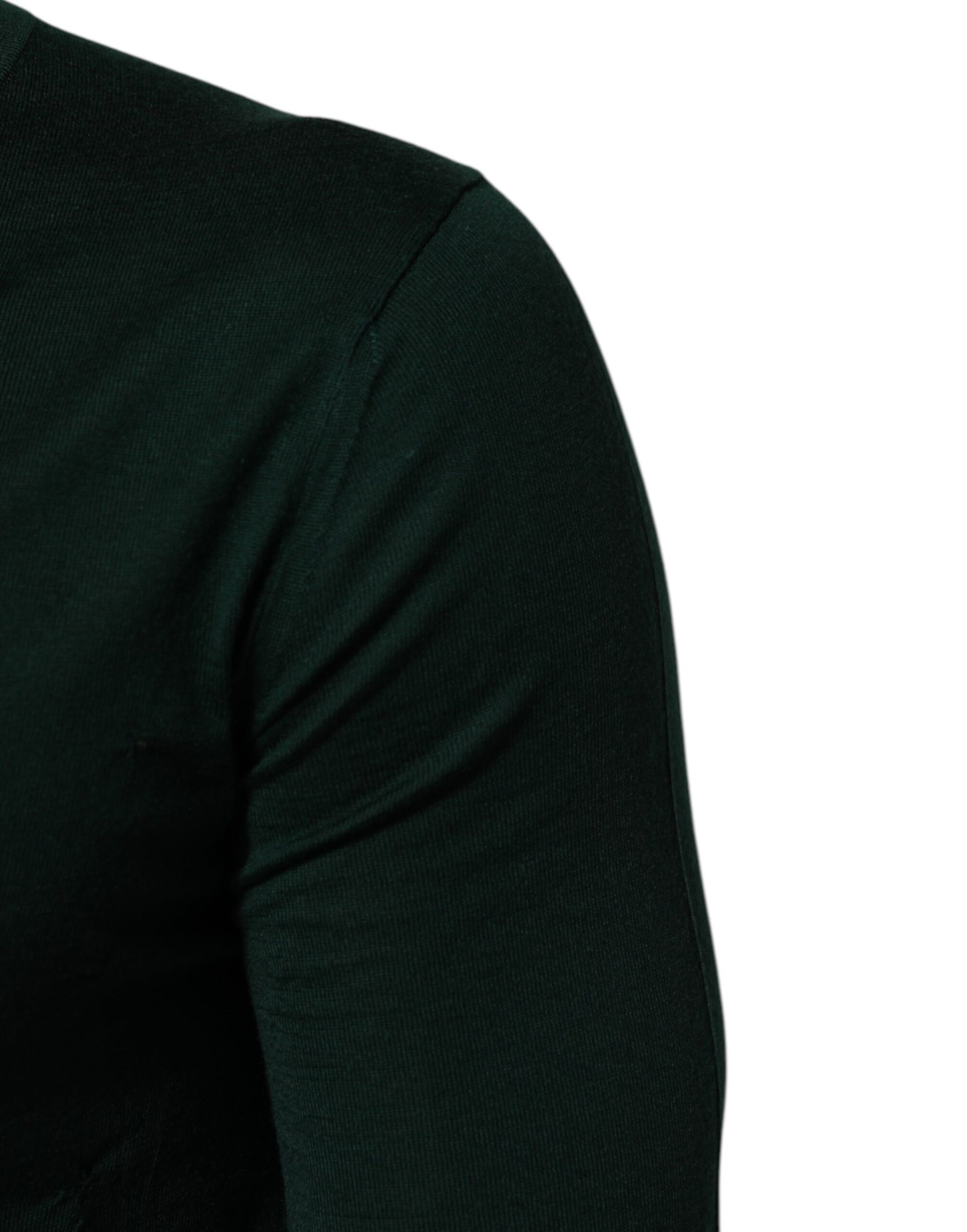 Dolce & Gabbana Dark Green Button Down Men Cardigan Sweater | Regal Royce