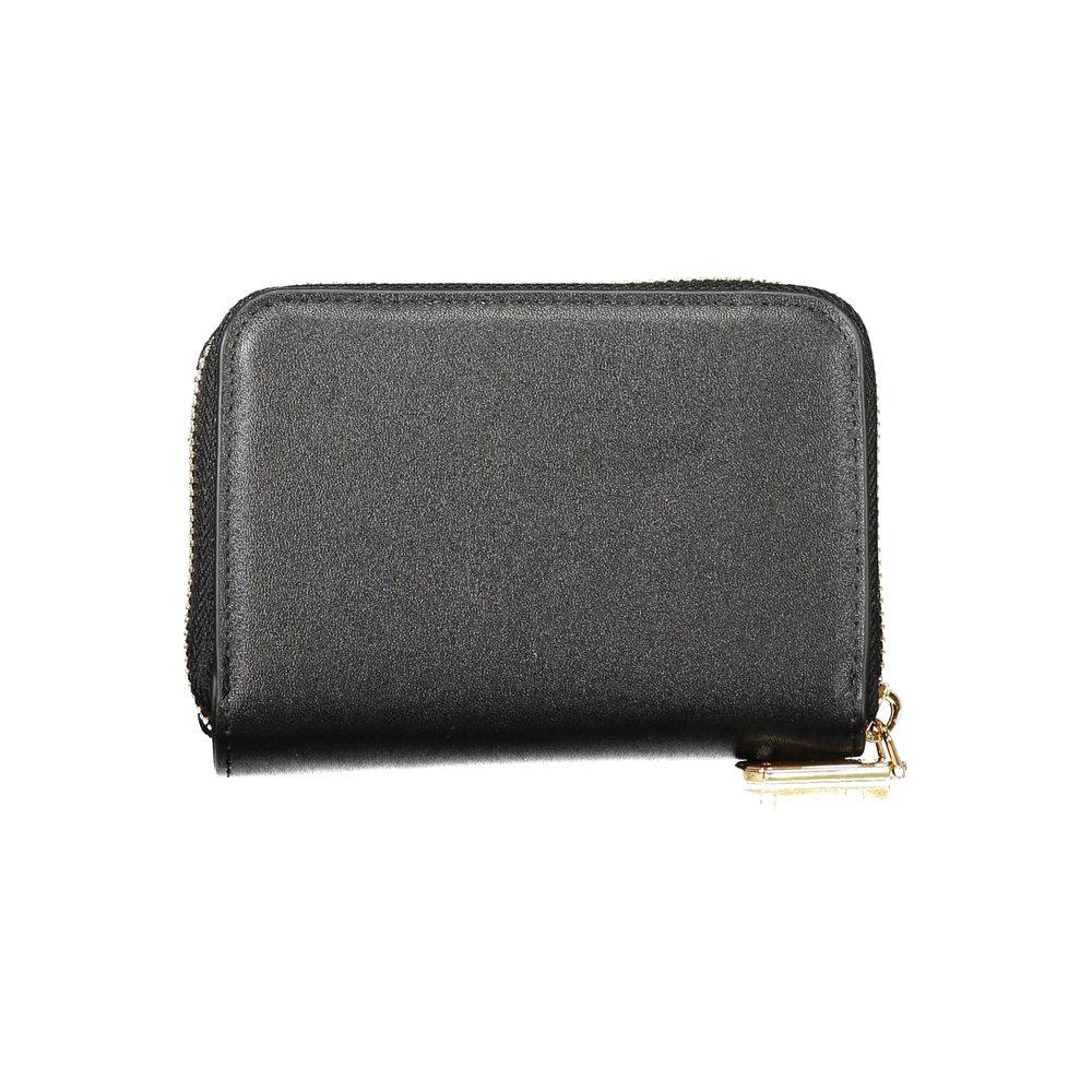 Mario Valentino Black Polyurethane Women Wallet | Regal Royce