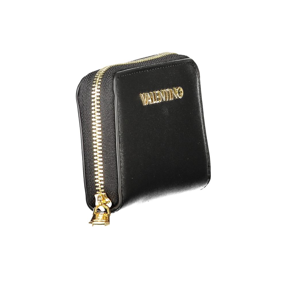Mario Valentino Black Polyurethane Women Wallet | Regal Royce