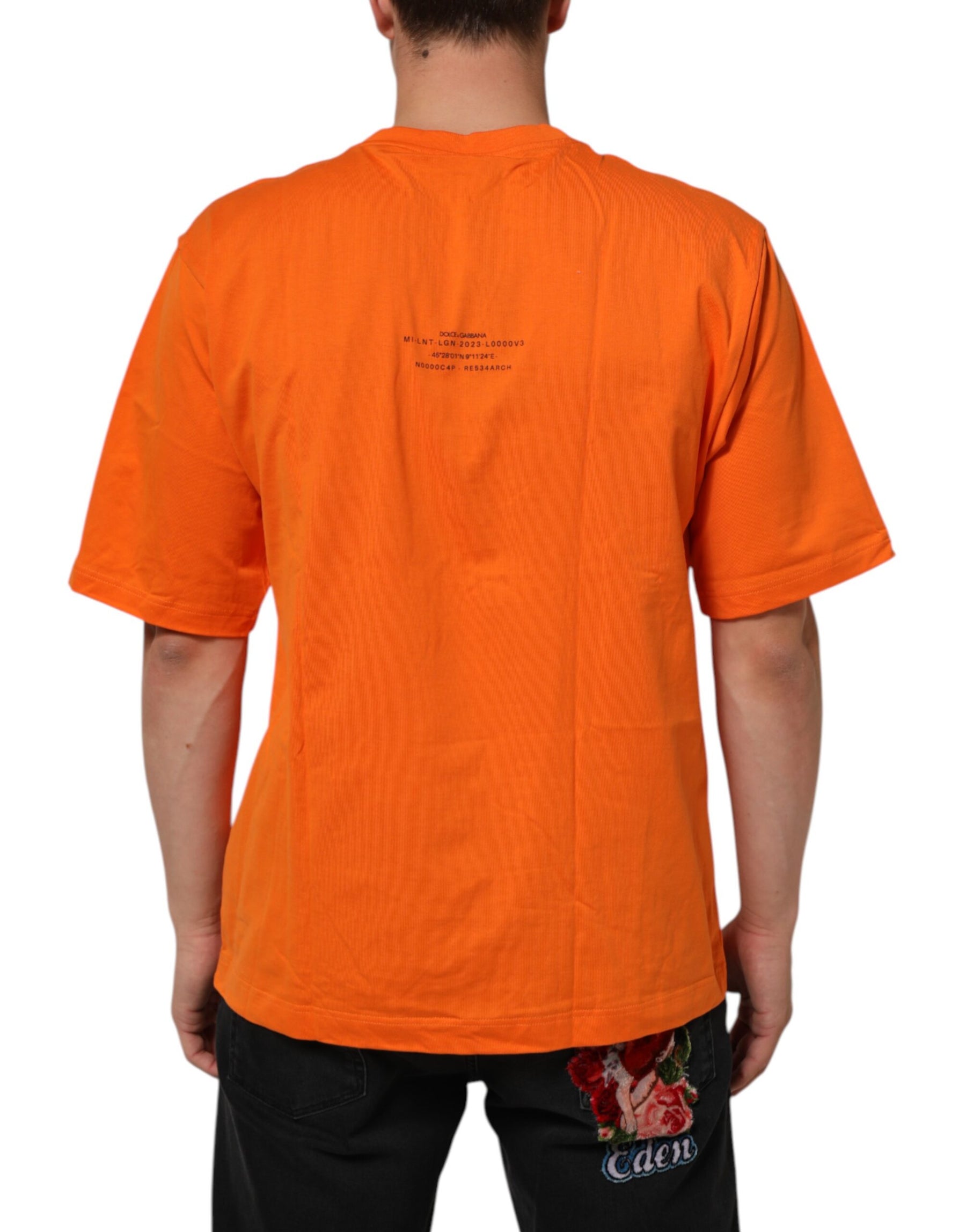 Dolce & Gabbana Orange DGVIB3 Crew Neck Short Sleeves T-shirt | Regal Royce