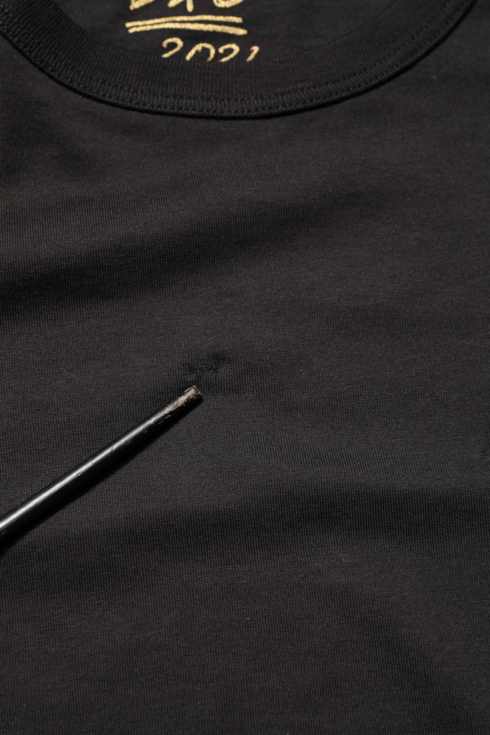 Dolce & Gabbana Black Goodluck 2021 Cotton Crew Neck T-shirt | Regal Royce