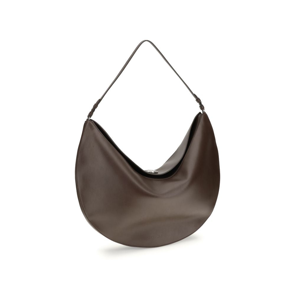 Jacquemus Brown Calf Leather Bos Taurus Shoulder Bag | Regal Royce