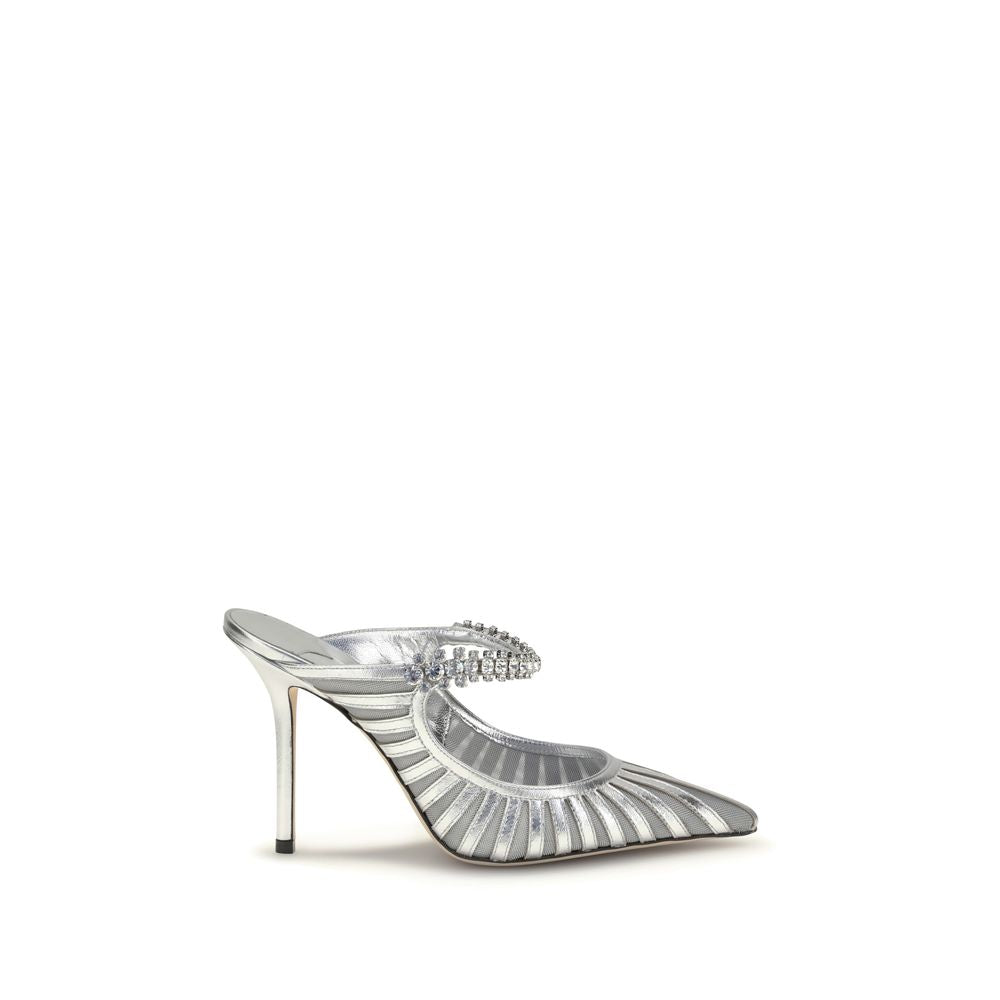 Jimmy Choo Silver Leather High Heel Pumps | Regal Royce