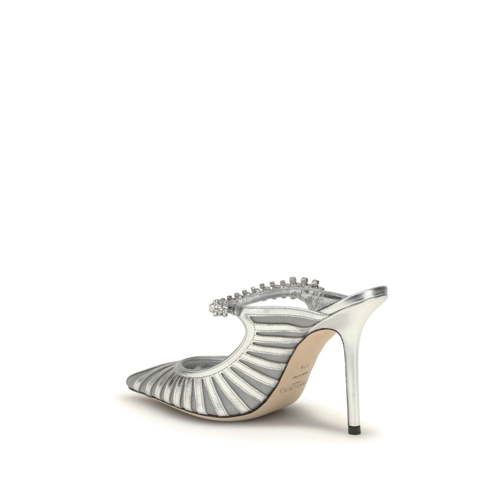 Jimmy Choo Silver Leather High Heel Pumps | Regal Royce