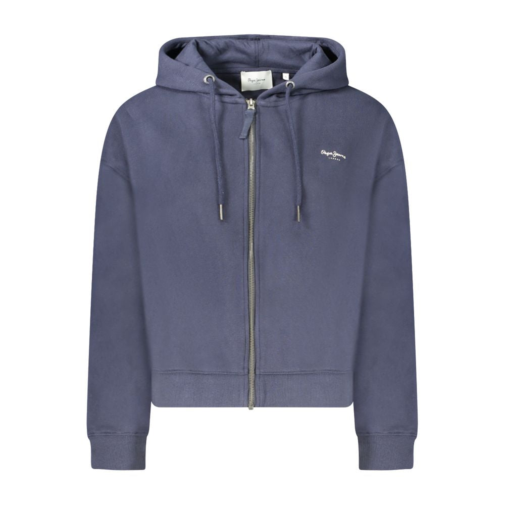 Pepe Jeans Blue Cotton Women's Hoodie | Regal Royce
