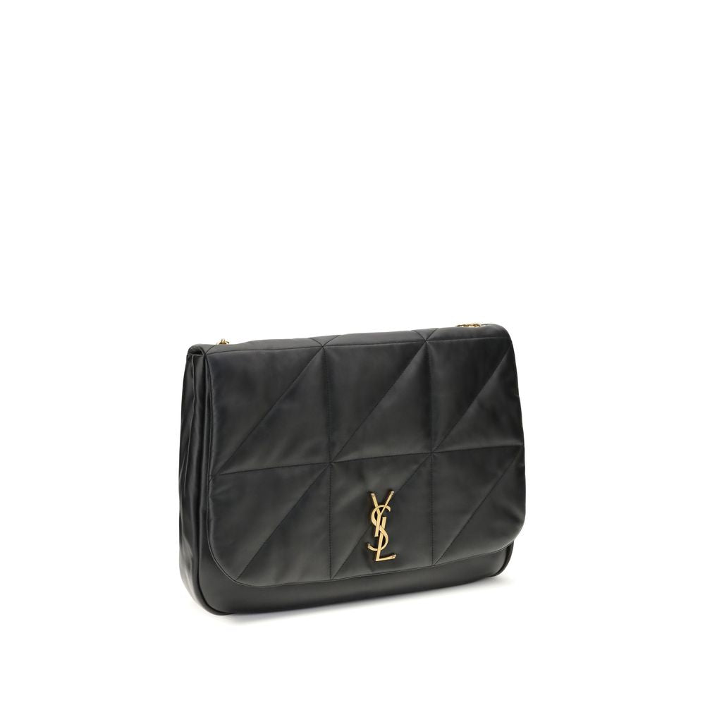Saint Laurent Black Lamb Ovis Aries Aries Shoulder Bag
