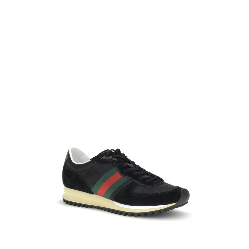 Gucci Black Polyamide Athletic Sneakers | Regal Royce