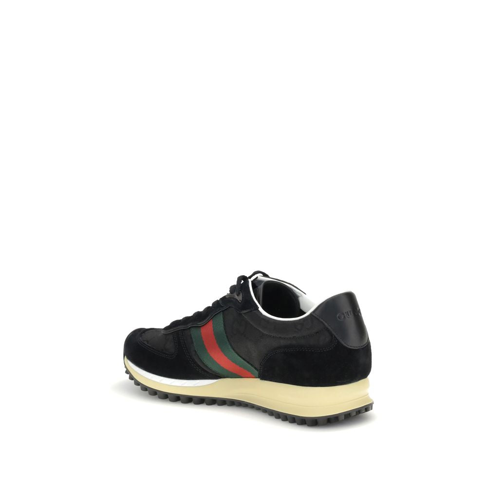 Gucci Black Polyamide Athletic Sneakers | Regal Royce