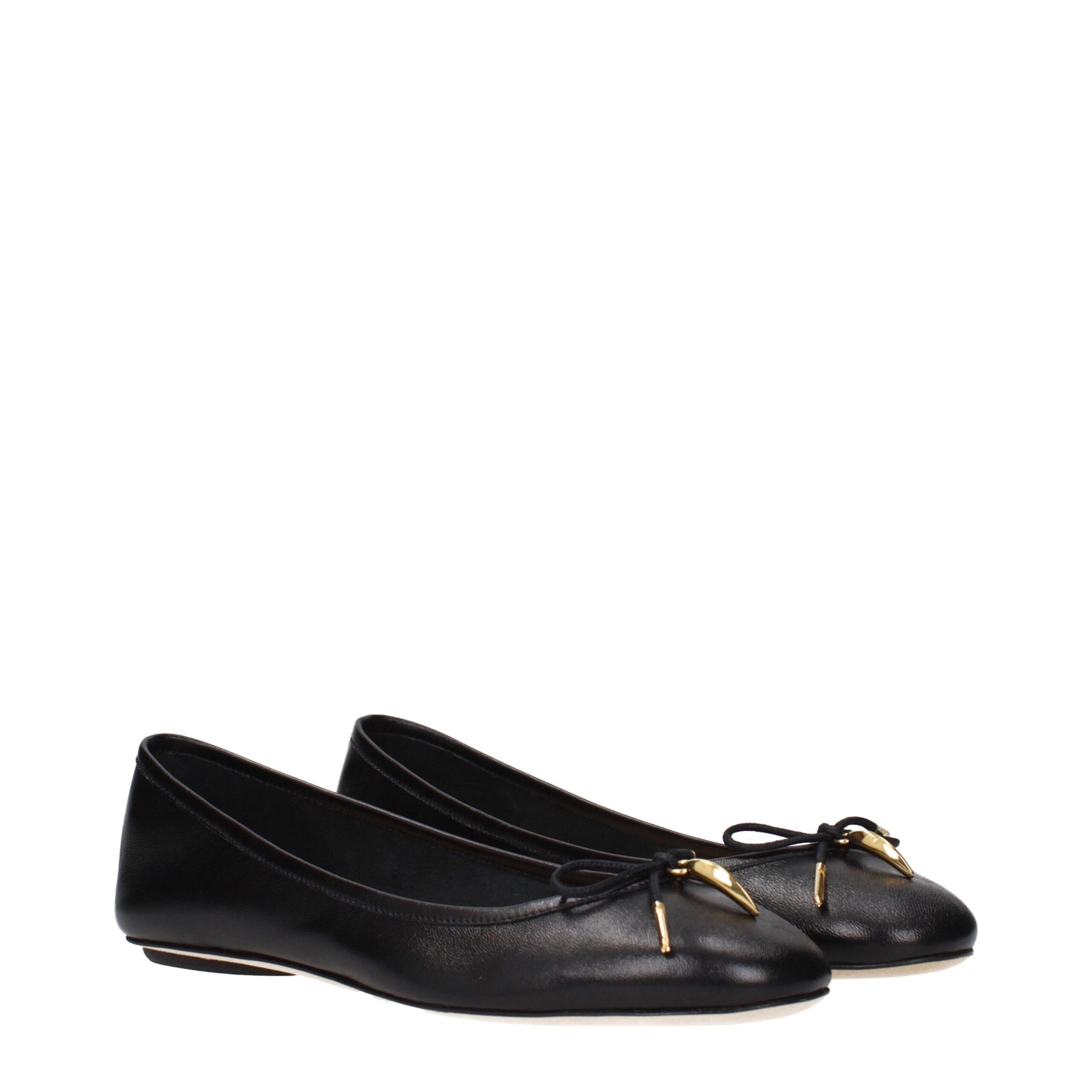 Chloé Black Leather Ballet Flats | Regal Royce