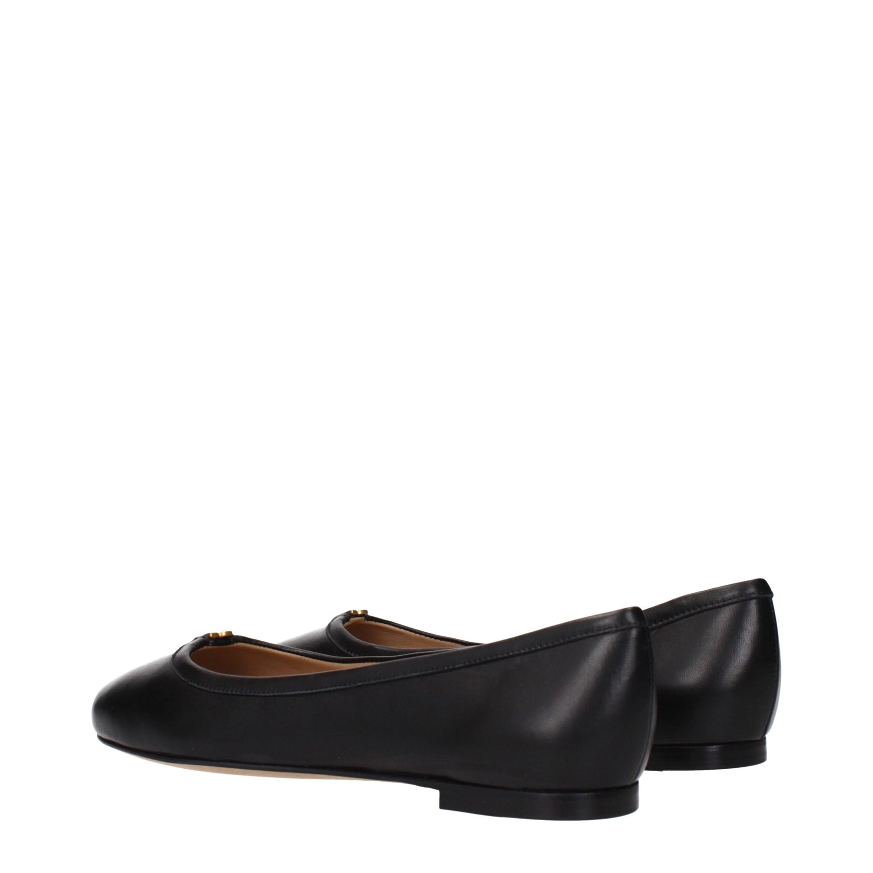 Chloé Black Leather Ballet Flats | Regal Royce