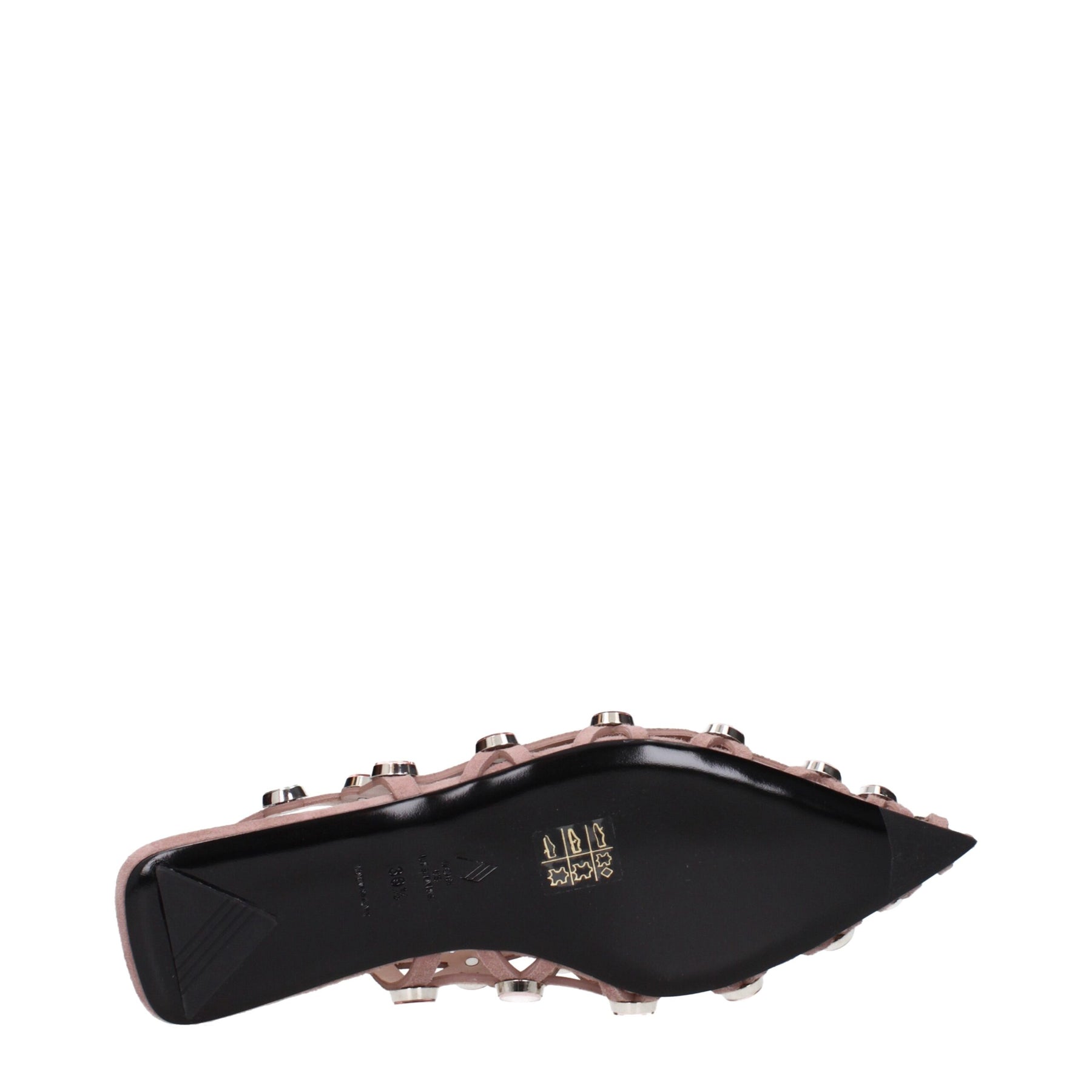 The Attico Pink Leather Ballet Flats | Regal Royce