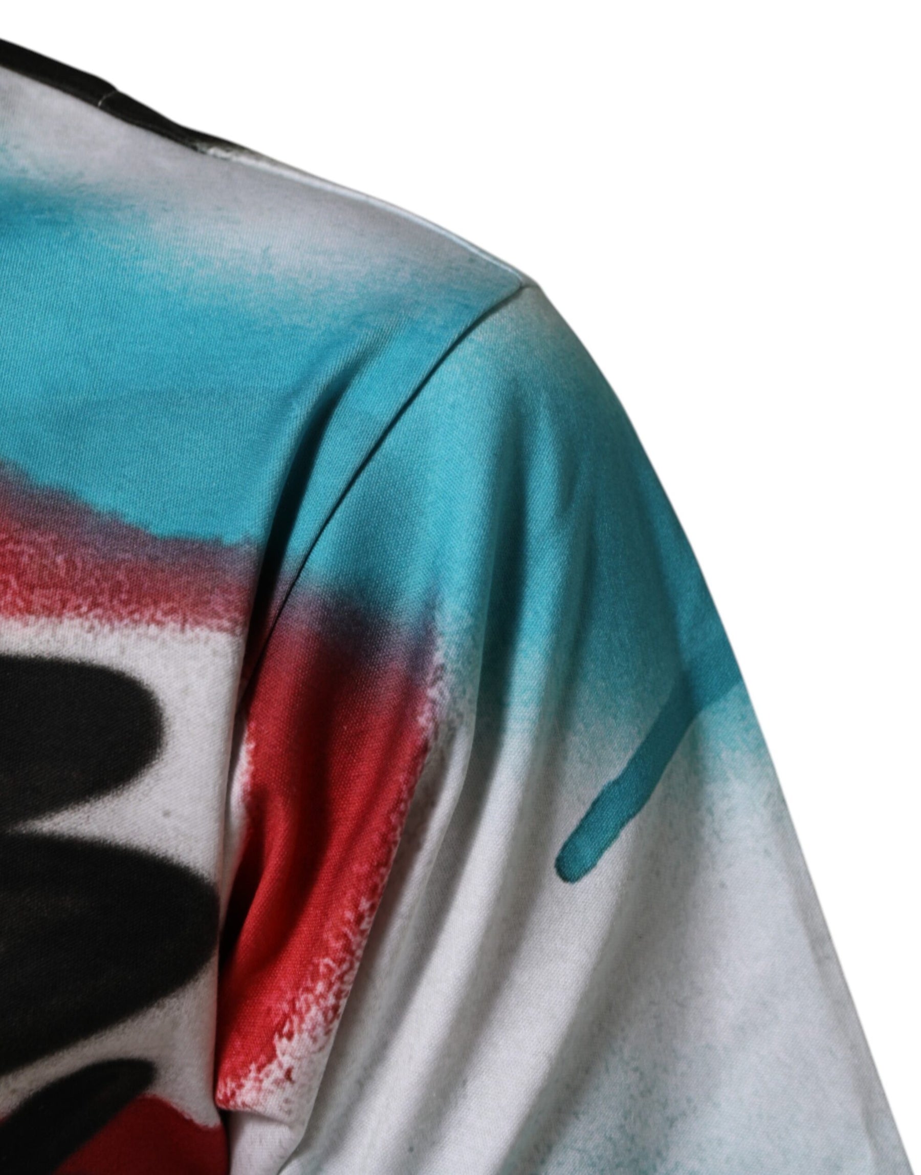 Dolce & Gabbana White Graffiti Crew Neck Short Sleeves T-shirt | Regal Royce