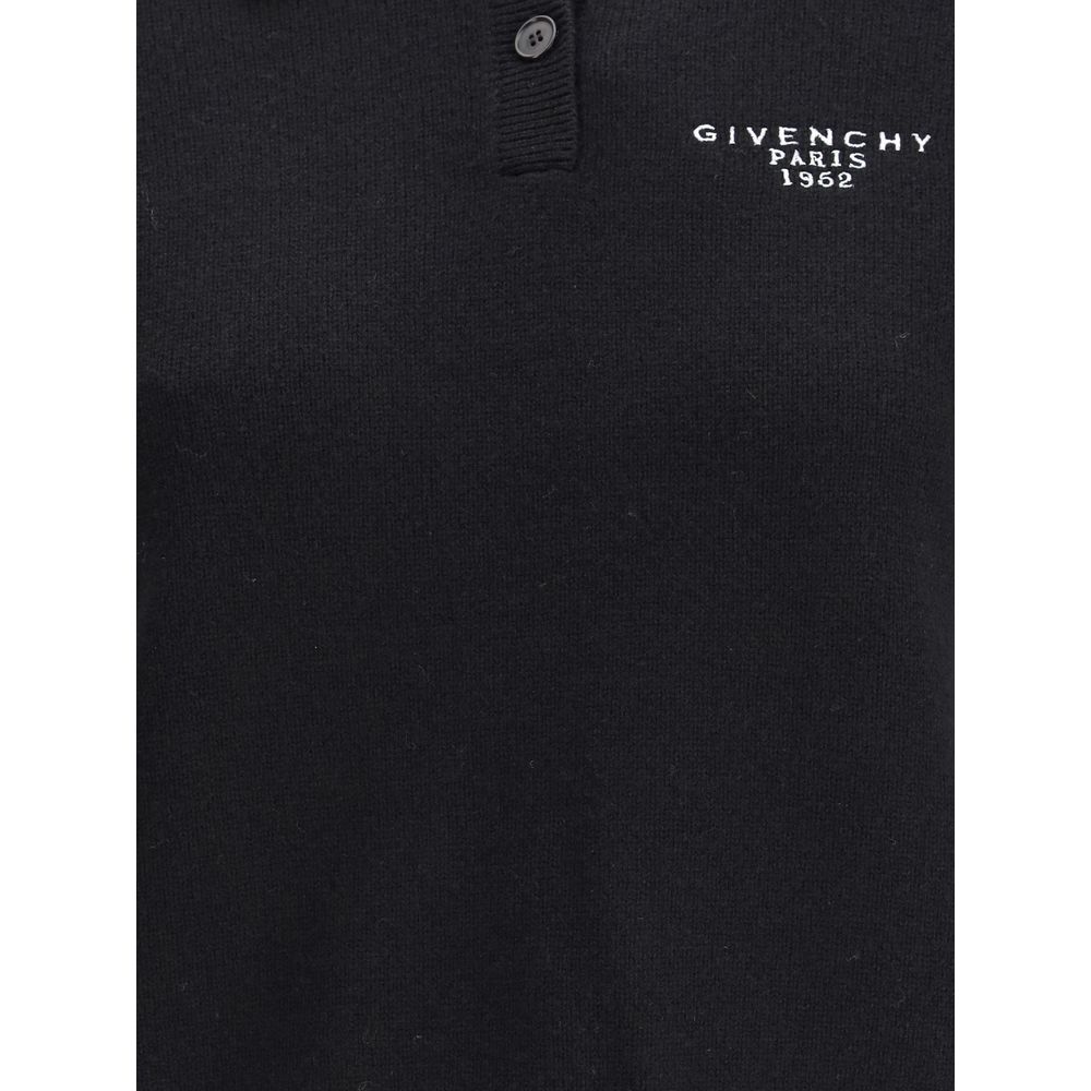 Givenchy Black Wool Polo Shirt | Regal Royce