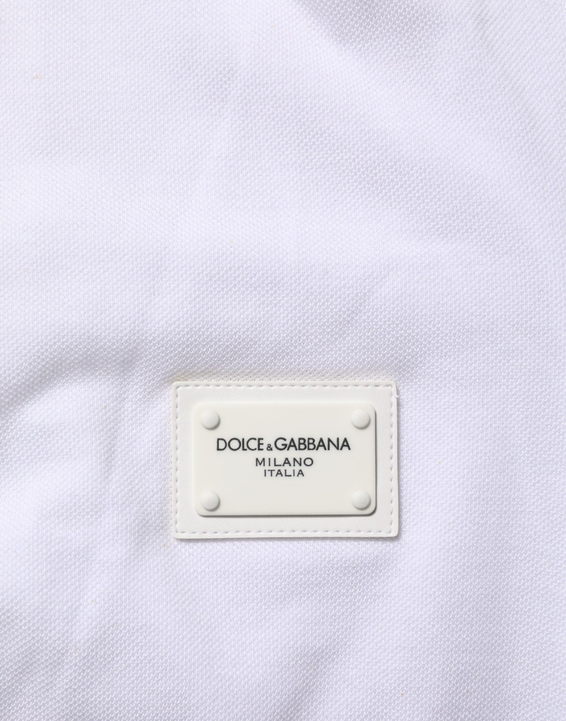 Dolce & Gabbana White Collared Short Sleeves Polo T-shirt | Regal Royce
