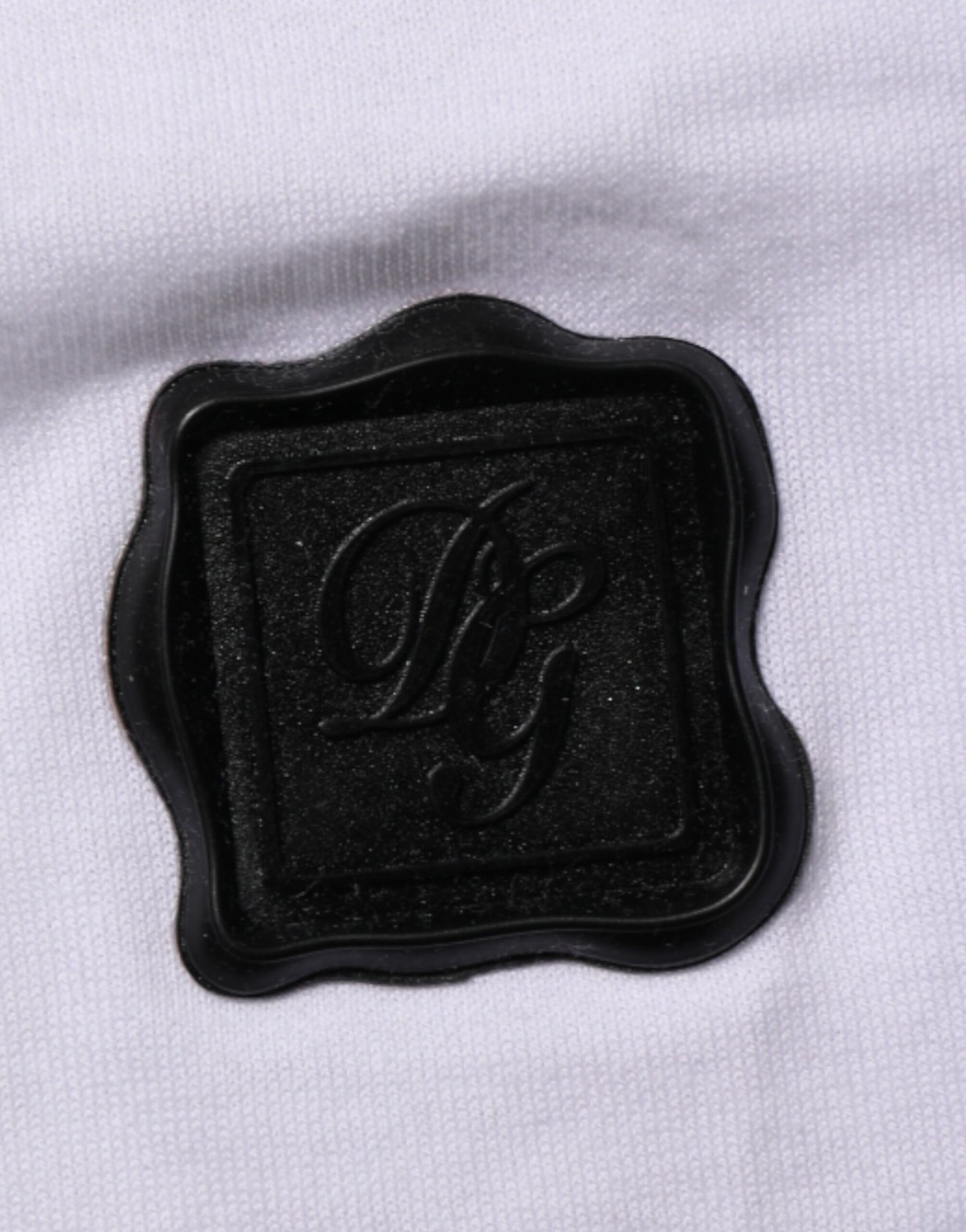 Dolce & Gabbana White Cotton Logo Patch Crew Neck  T-shirt | Regal Royce