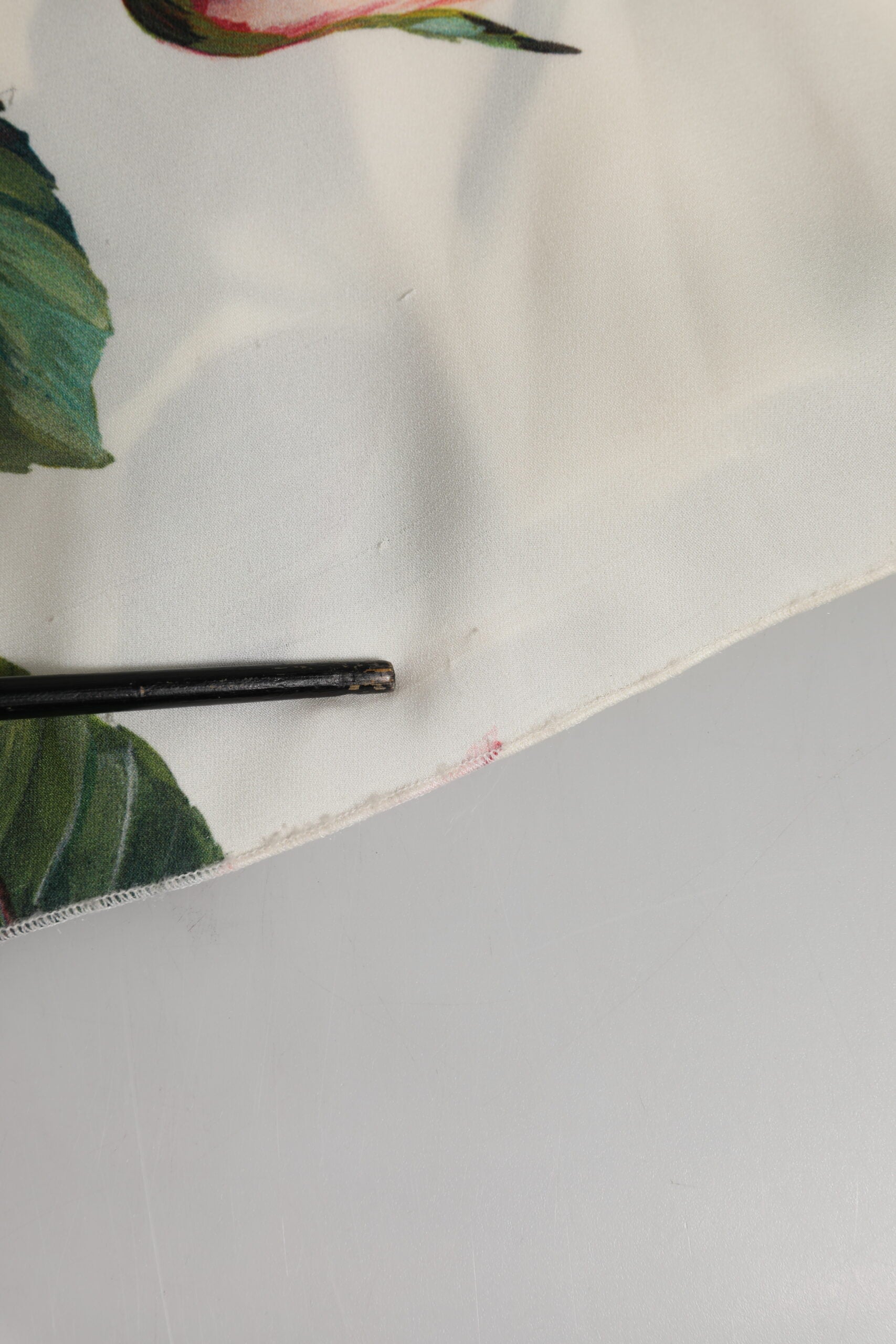 Dolce & Gabbana White Floral Silk One Shoulder Midi Dress | Regal Royce