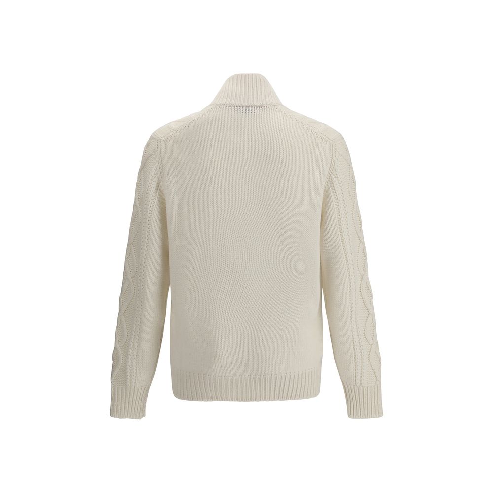 Brunello Cucinelli White Cashmere Cardigan | Regal Royce